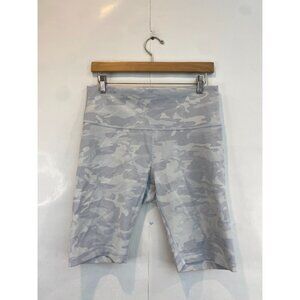 Lululemon Wunder Under Short 10" Ribbed Incognito Camo Jacquard Alpine White 12